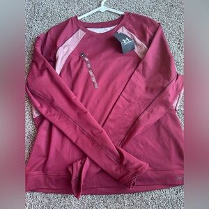 Under Armour Burgundy Long Sleeve Top